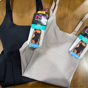 Maidenform Shapewear Bodysuit in Black and Cream